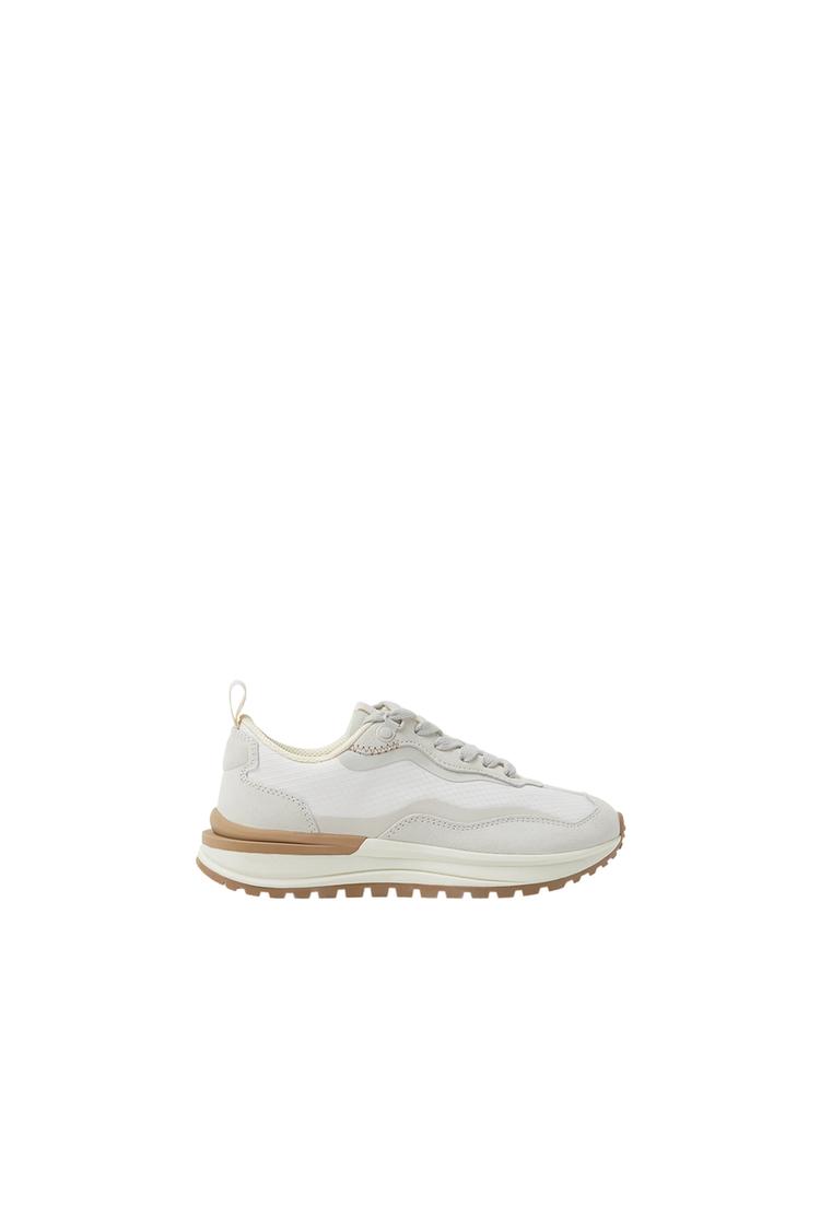 KIDS CONTRAST RUNNING TRAINERS White ZARA Singapore